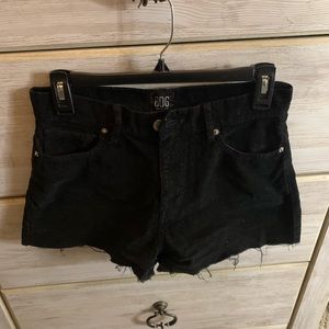 bdg black jean shorts